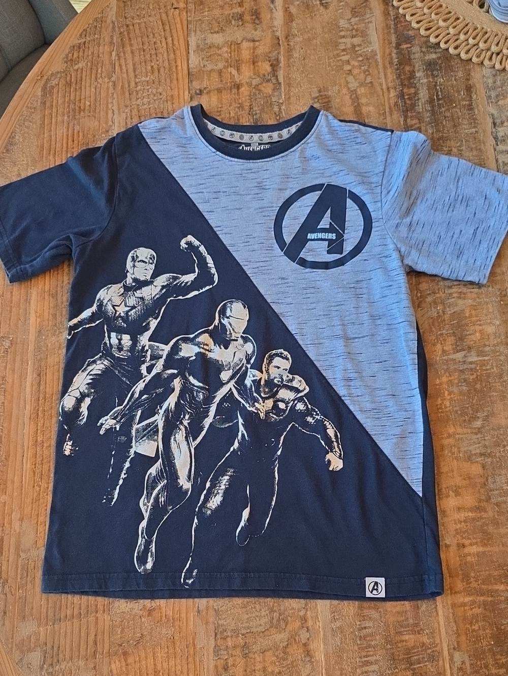 Marvel Avengers Boys Graphic Tee - Blue & Navy